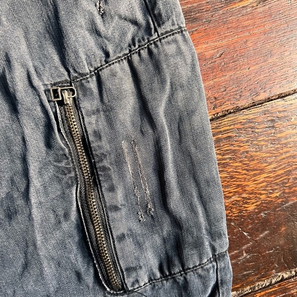 Vintage Havana pull-up soft utility distressed pants women’s large blue - Picture 4 of 8